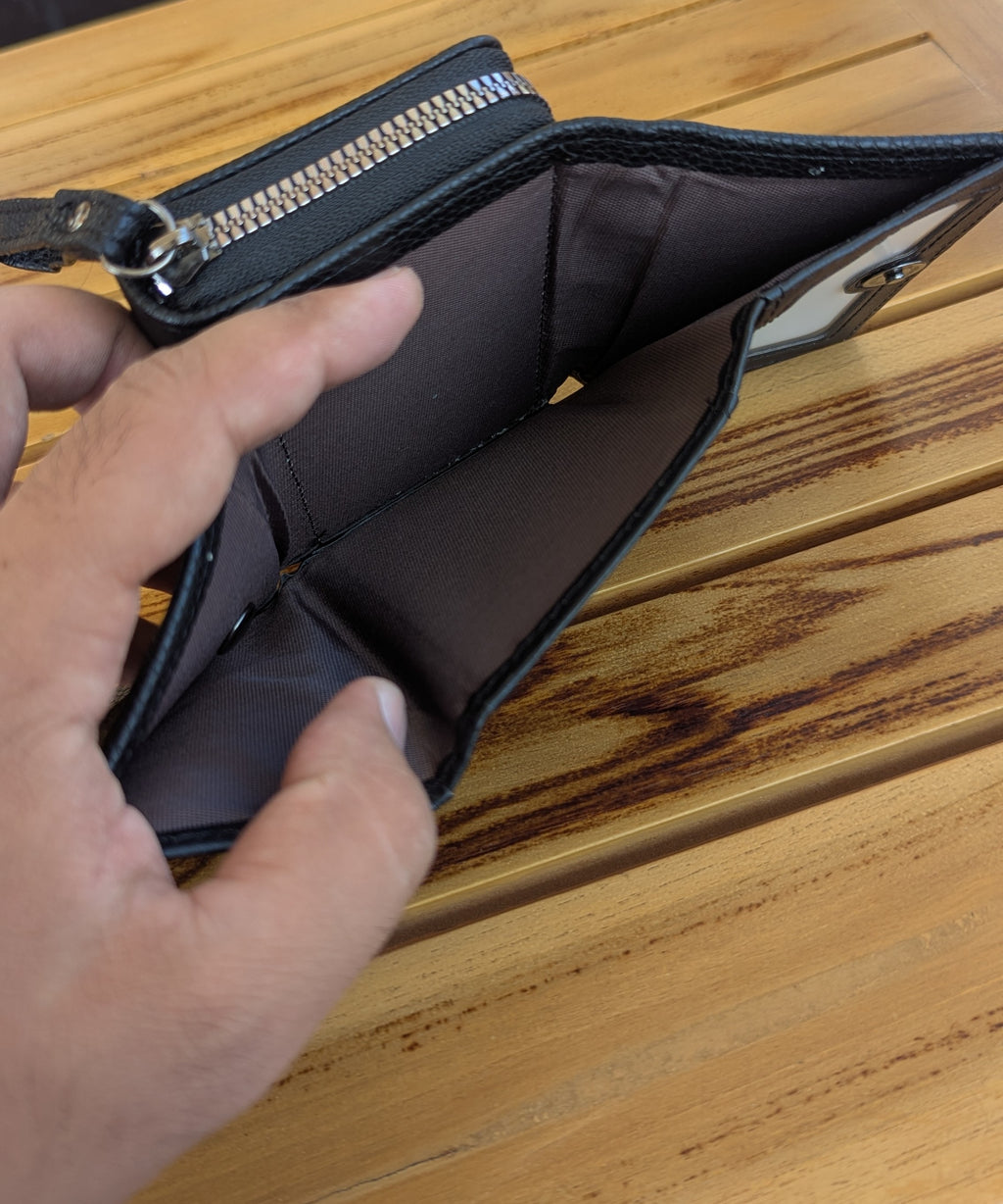 n'ONE Premium Women's Wallet | Multi Card Holder | Zip Coin Purse | Black