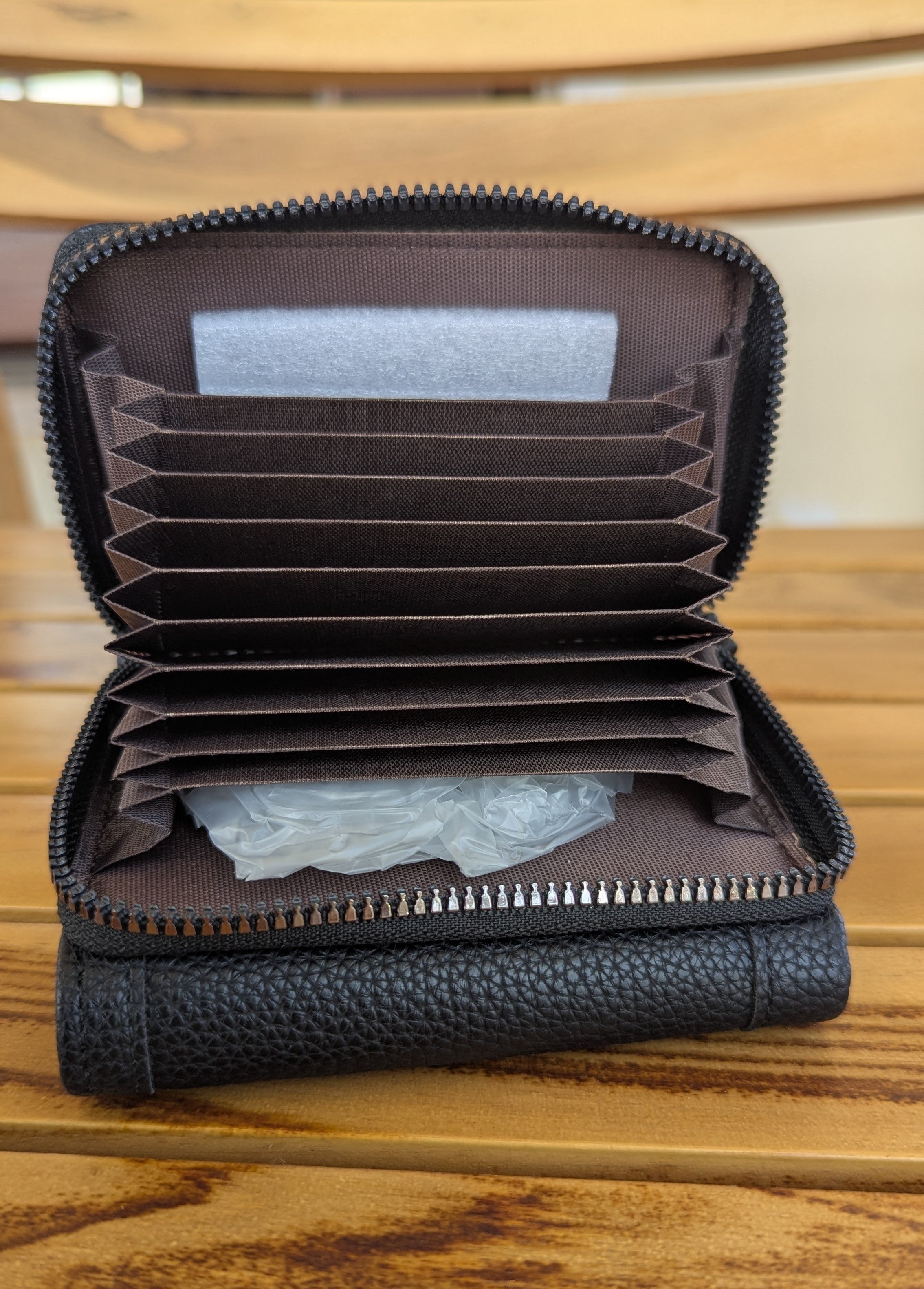 n'ONE Premium Women's Wallet | Multi Card Holder | Zip Coin Purse | Black