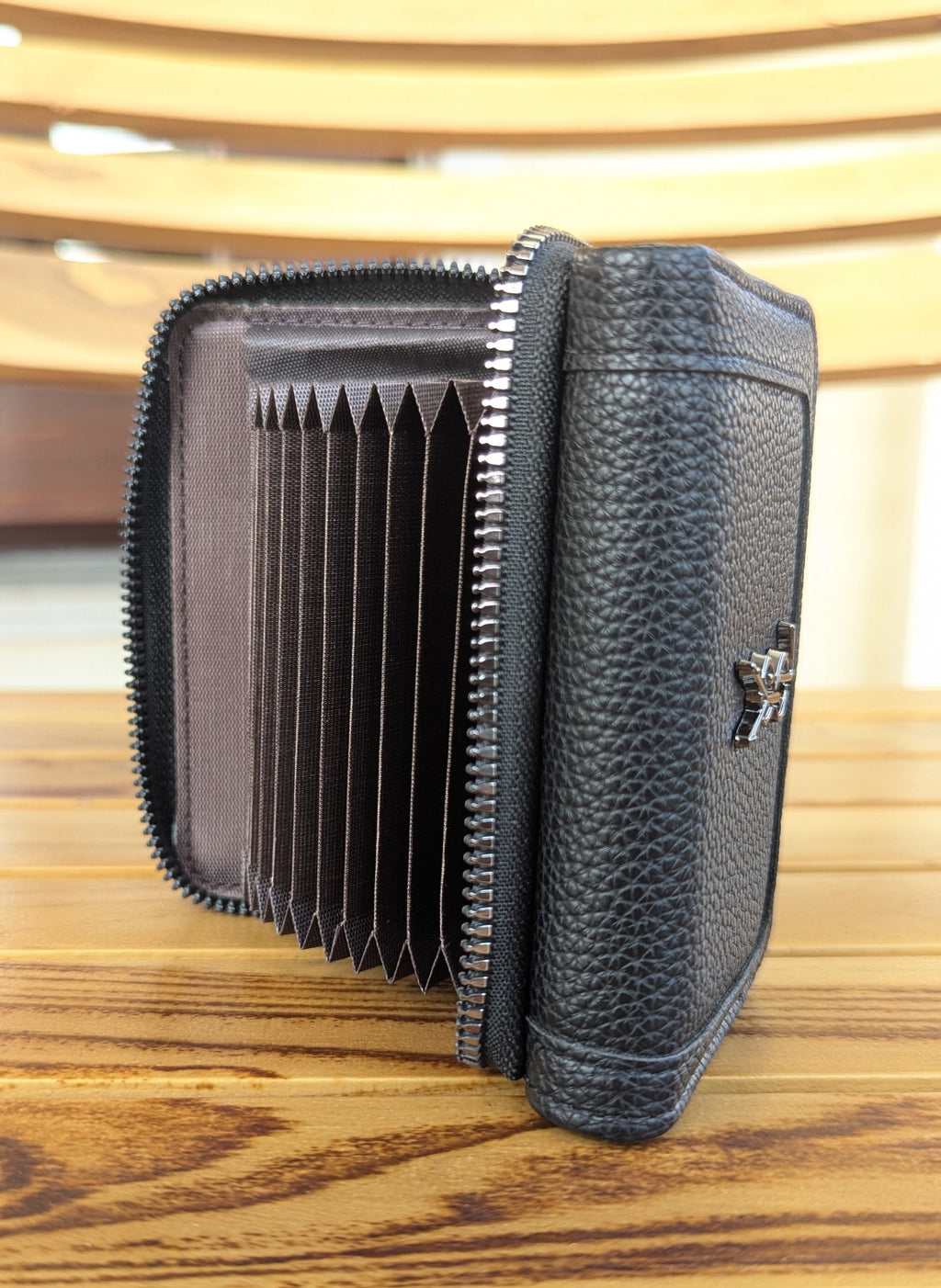 n'ONE Premium Women's Wallet | Multi Card Holder | Zip Coin Purse | Black
