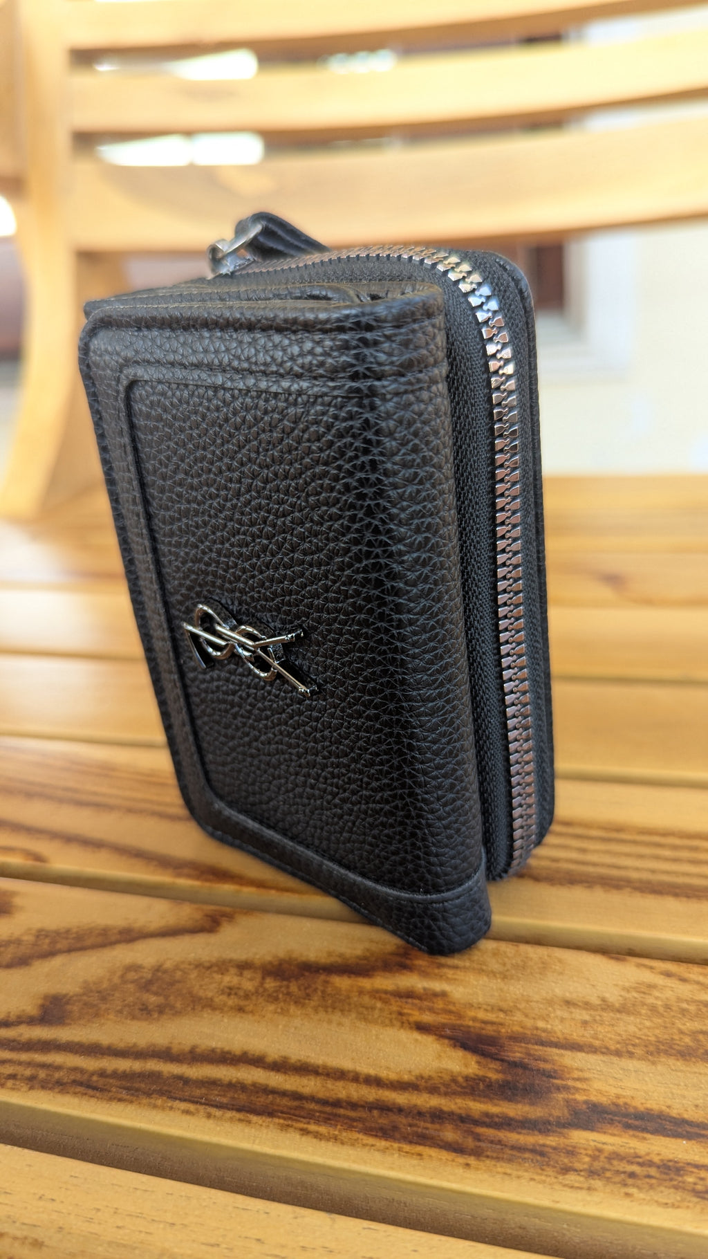 n'ONE Premium Women's Wallet | Multi Card Holder | Zip Coin Purse | Black