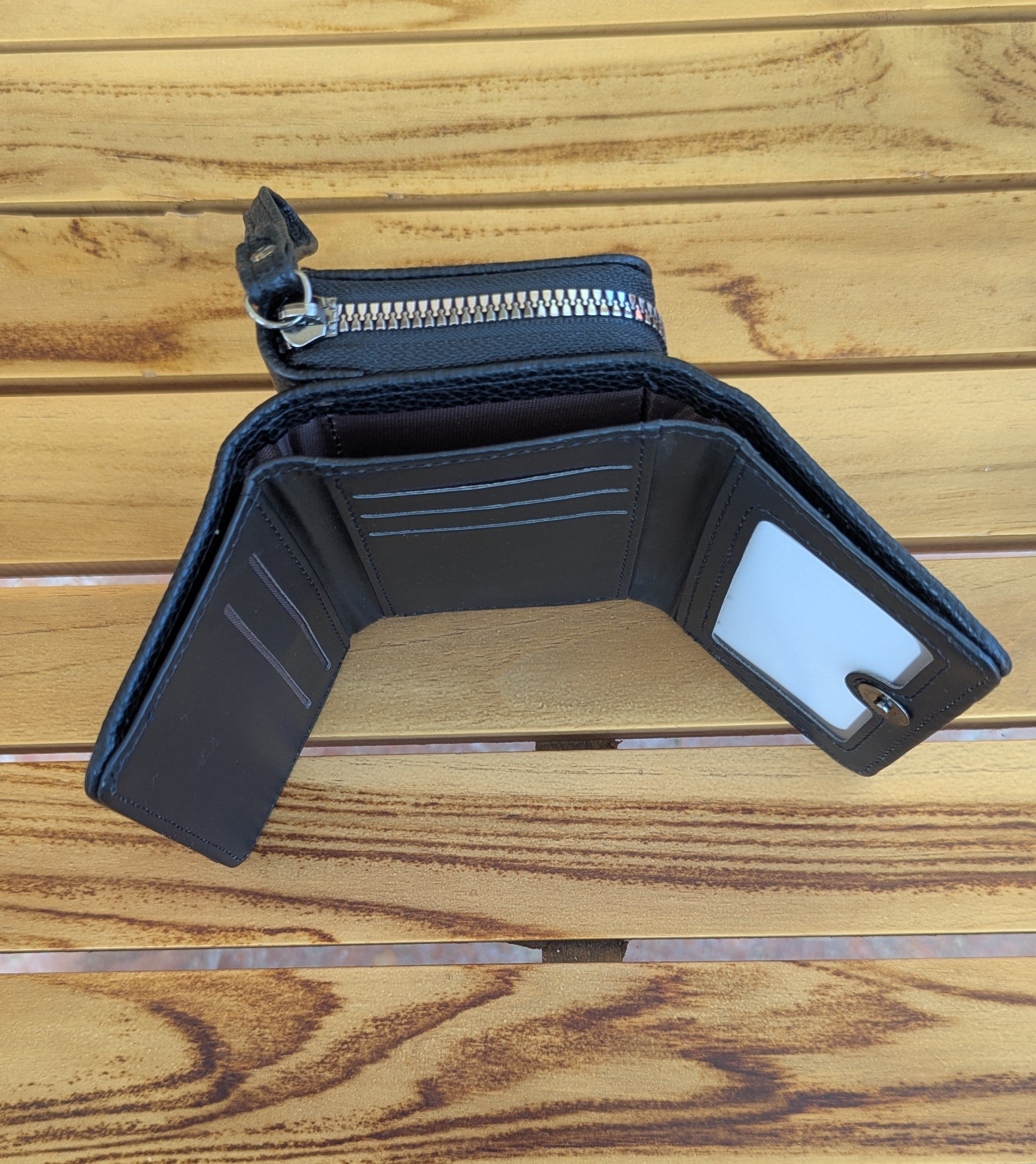 n'ONE Premium Women's Wallet | Multi Card Holder | Zip Coin Purse | Black