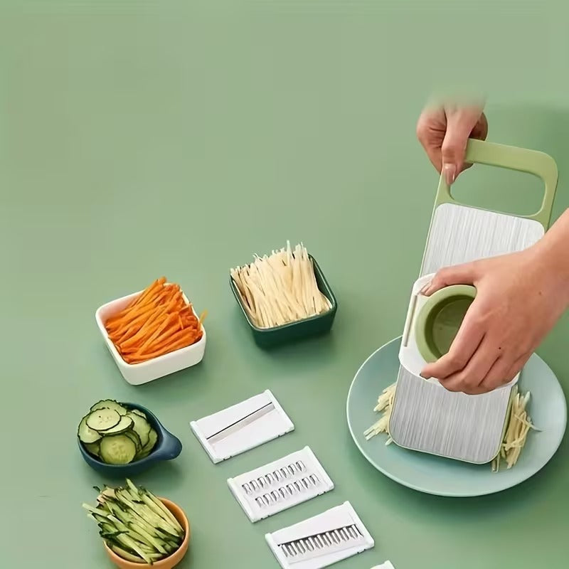 5 in 1 Stainless Steel Multifunctional Vegetable Slicer and Grater Set