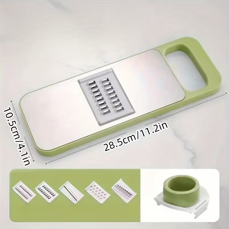 5 in 1 Stainless Steel Multifunctional Vegetable Slicer and Grater Set